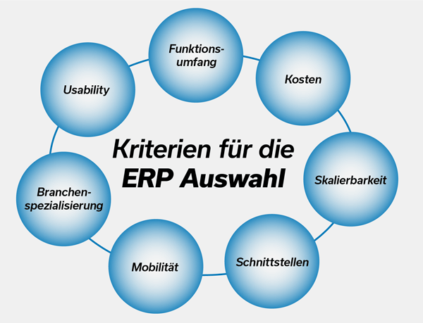 Kriterien bei der ERP-Auswahl